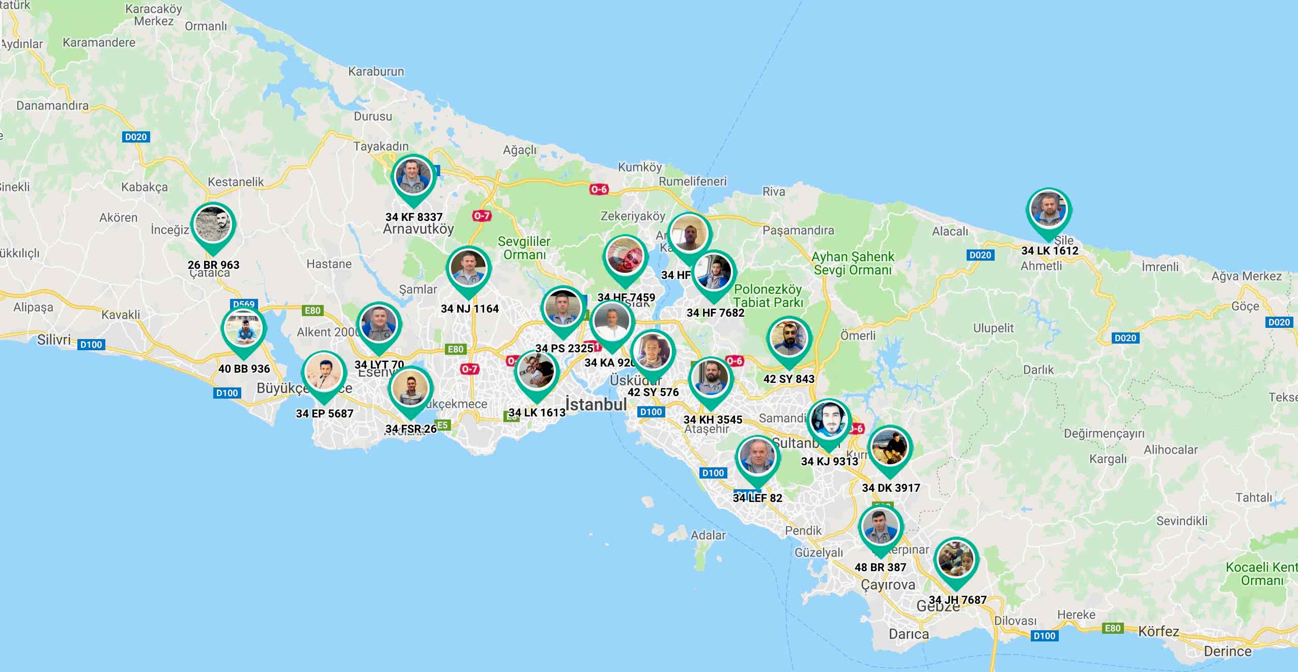 protesisat haritası