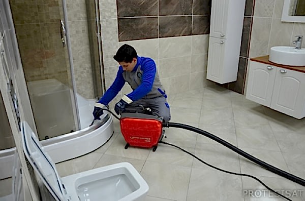 banyo gideri tıkandı